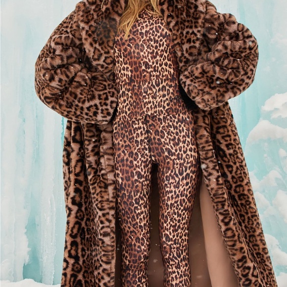 Fashion Nova Leopard Print Coat - Picture 3 of 5